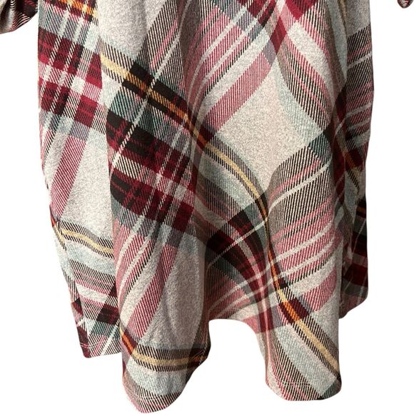 Cato Plaid Tartan Shift Dress w/ Pockets Sz M Cottagecore Autumn Academia Preppy - Picture 3 of 9